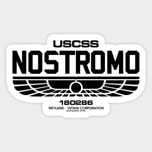 NOSTROMO - Black Sticker